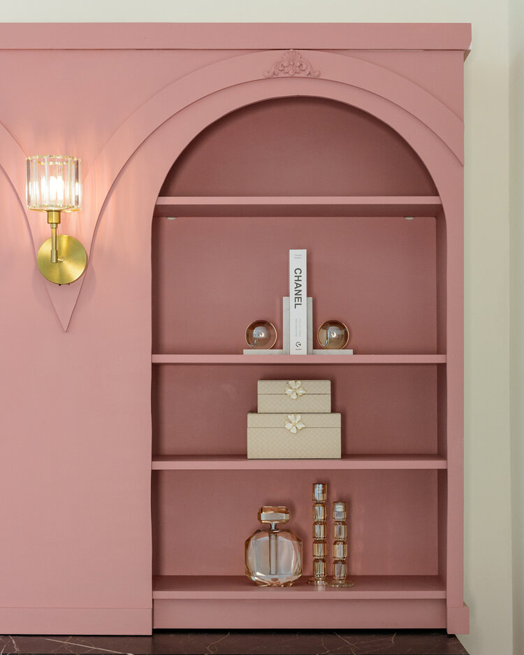 Richmond Interiors Kandelaar Dita Champagne kristal glas klein