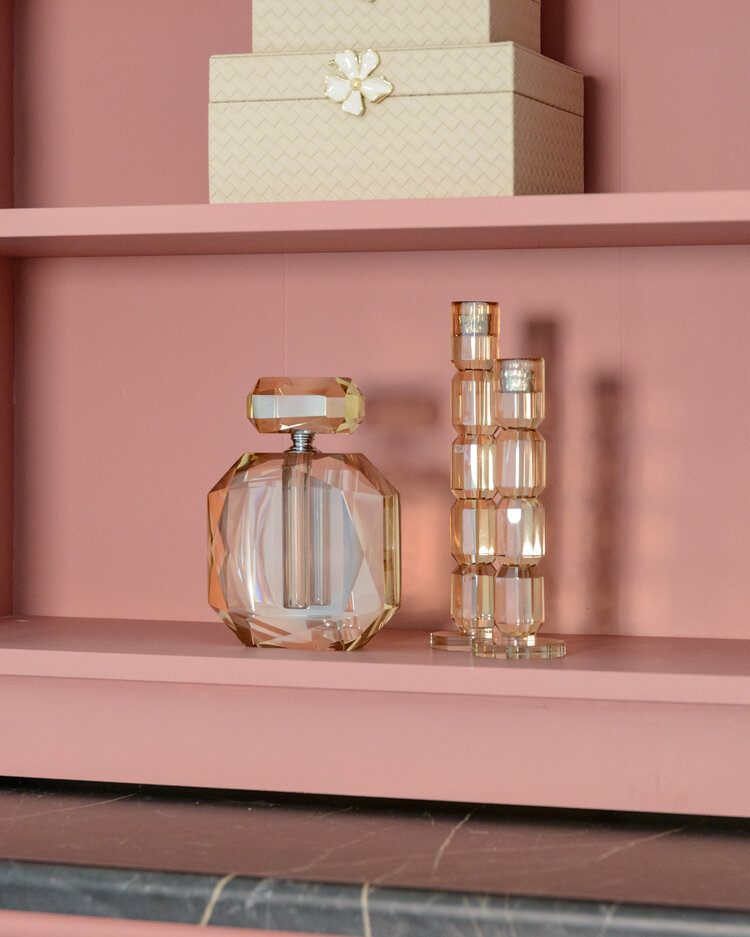 Richmond Interiors Kandelaar Dita Champagne kristal glas groot