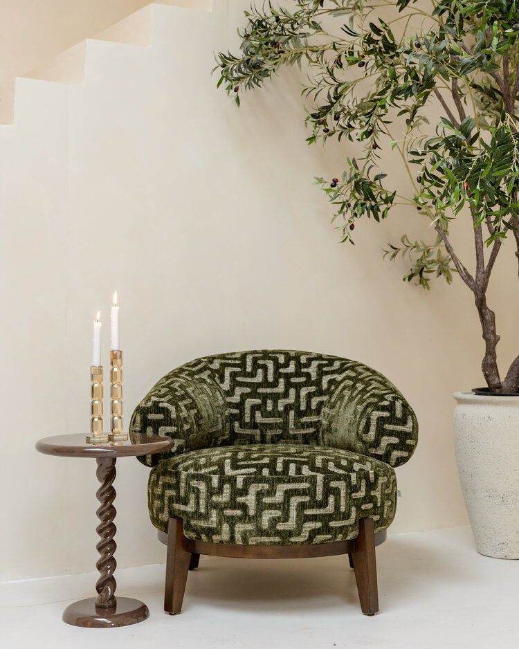 Richmond Interiors Kandelaar Dita Champagne kristal glas groot