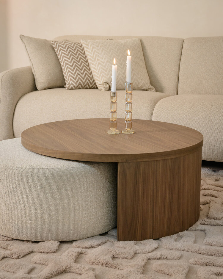 Richmond Interiors Kandelaar Dita Champagne kristal glas groot