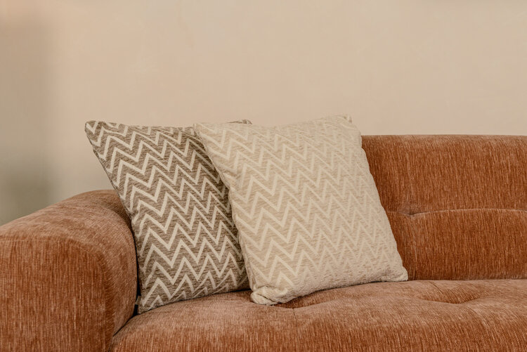 Richmond Interiors Kussen Nino sand chevron 50x50 cm
