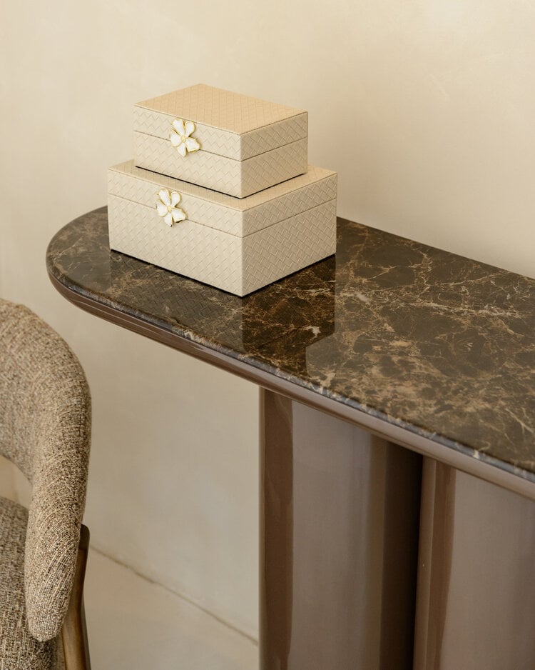 Richmond Interiors Opbergdoos Lillie Ivory Groot