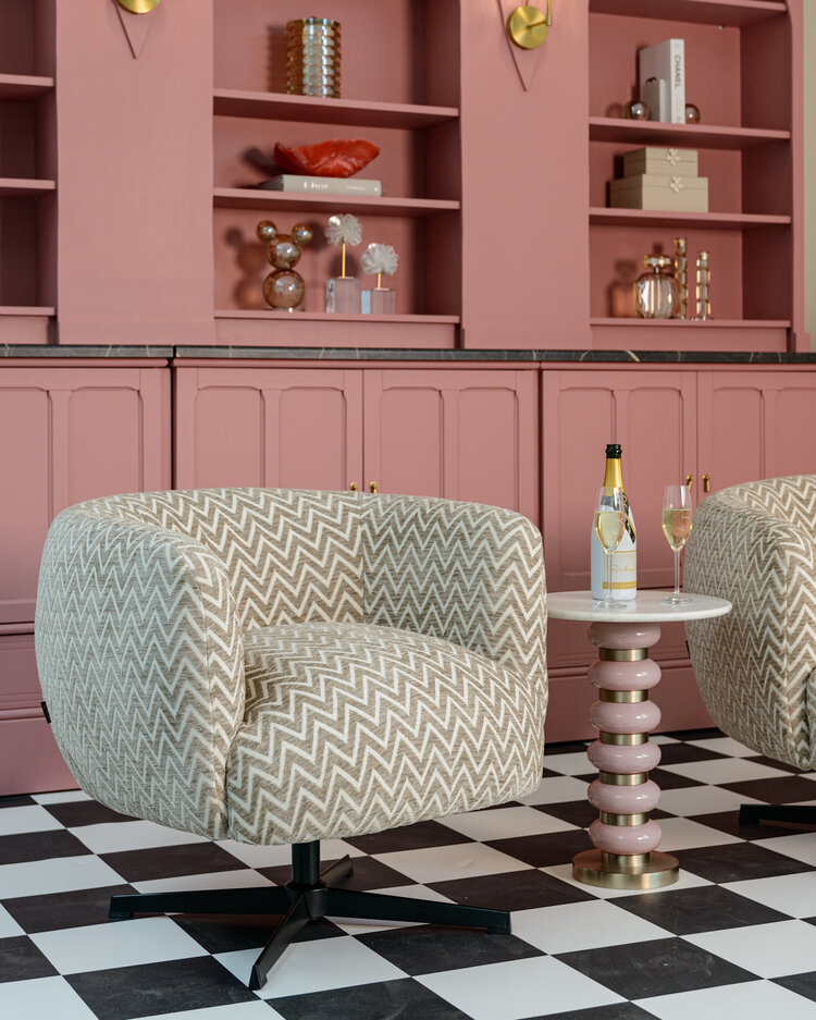 Richmond Interiors Opbergpot Joann amber rond kristalglas