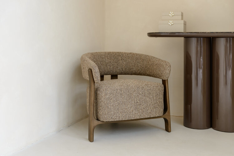 Richmond Interiors Console wandtafel Almundi chocolat brown keramiek bruin