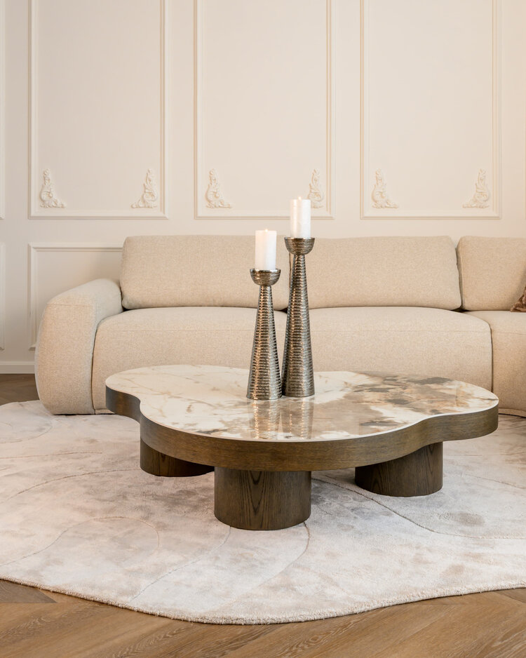 Richmond Interiors Kandelaar Jola Brass Antique aluminium klein