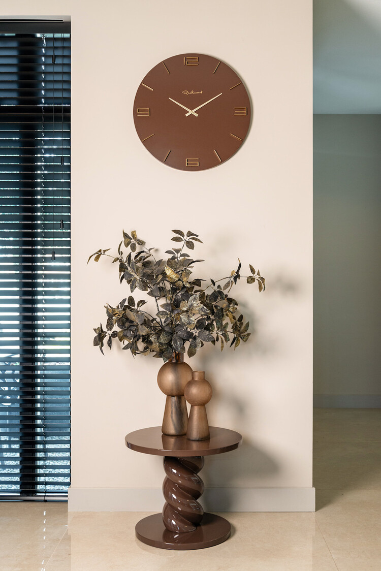 Richmond Interiors Vaas Ora Brown Glas Rond Bruin Groot
