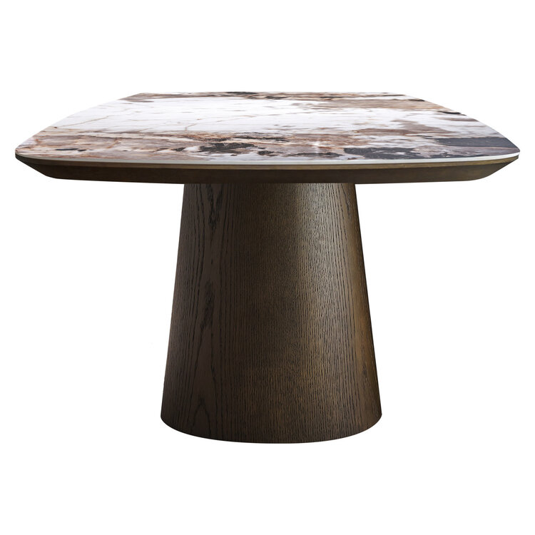 Richmond Interiors Eettafel Langford Brown Eiken Keramiek ovaal 200 cm