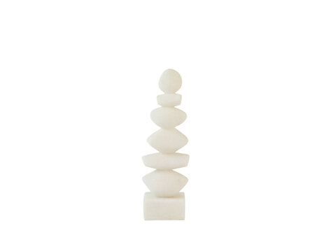 Decoratie Object Ornament Mareva beige groot