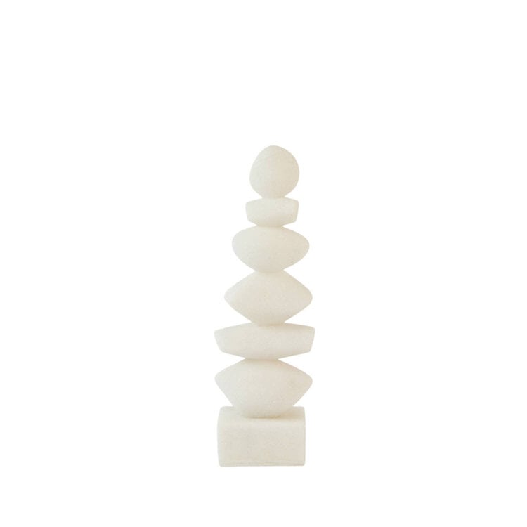 Decoratie Object Ornament Mareva beige groot