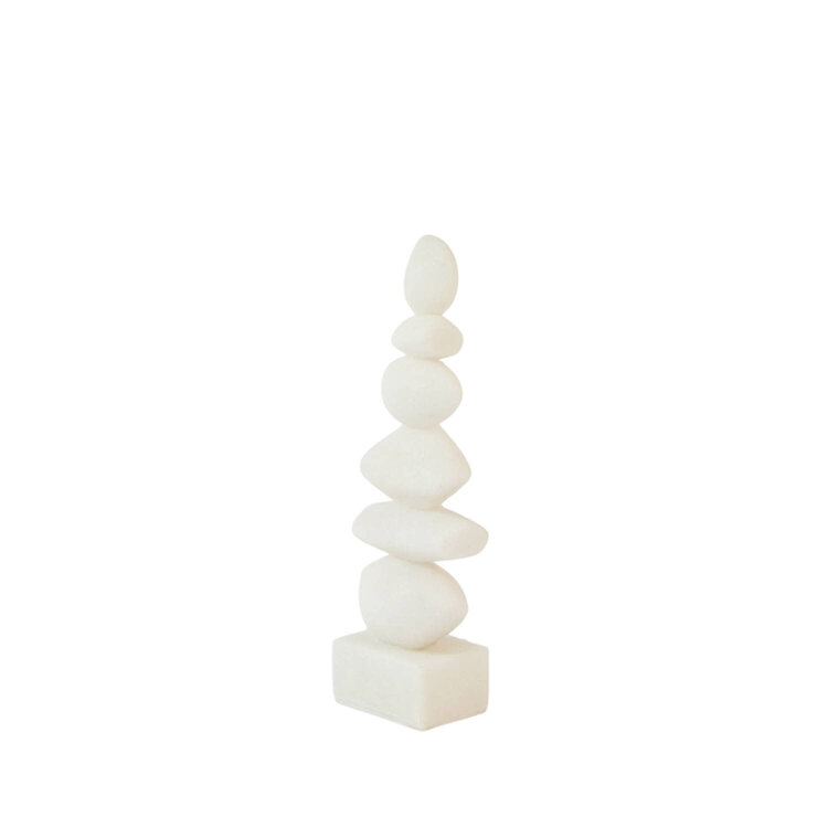 Decoratie Object Ornament Mareva beige groot
