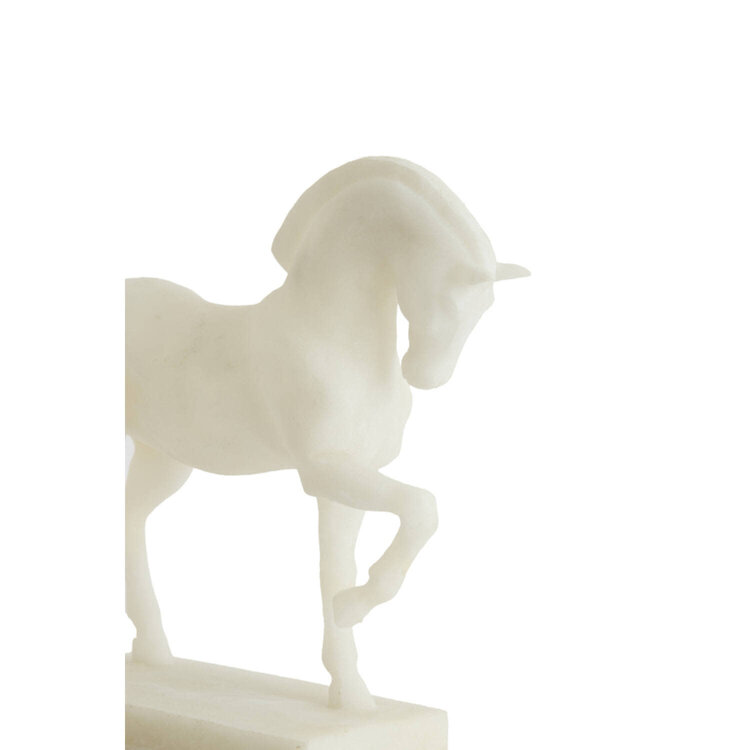 Decoratie Object Ornament Paard cream