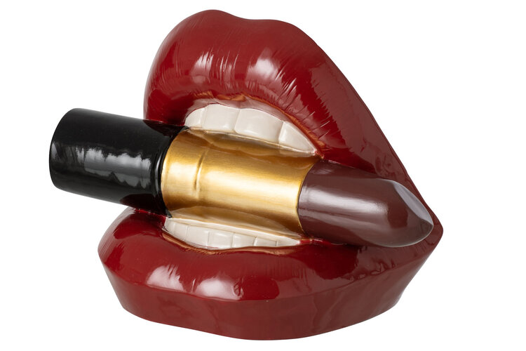 Decoratie Object Lips rood
