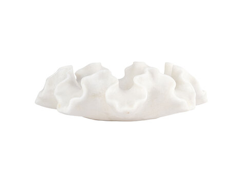 Richmond Interiors Schaal Lola white koraalvorm wit