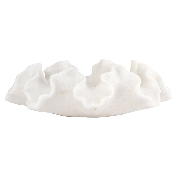 Richmond Interiors Schaal Lola white koraalvorm wit