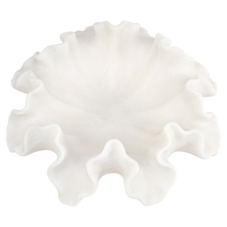 Richmond Interiors Schaal Lola white koraalvorm wit