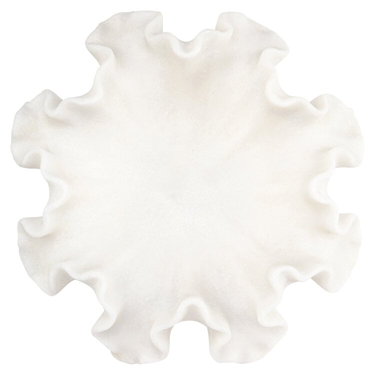 Richmond Interiors Schaal Lola white koraalvorm wit