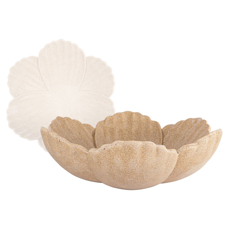 Richmond Interiors Schaal Petal bloemvorm beige
