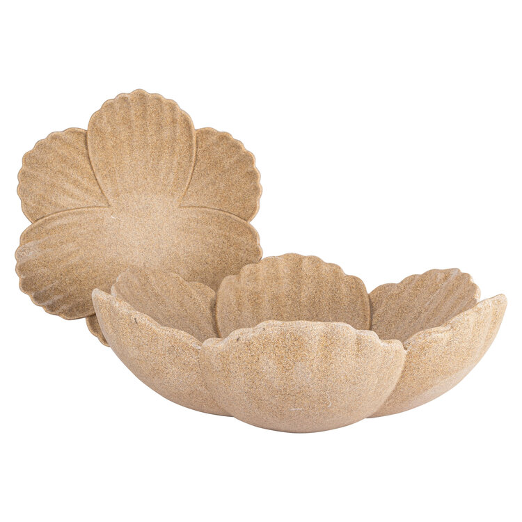 Richmond Interiors Schaal Petal bloemvorm beige