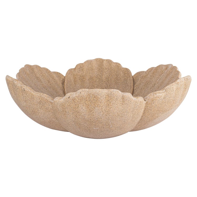 Richmond Interiors Schaal Petal bloemvorm beige