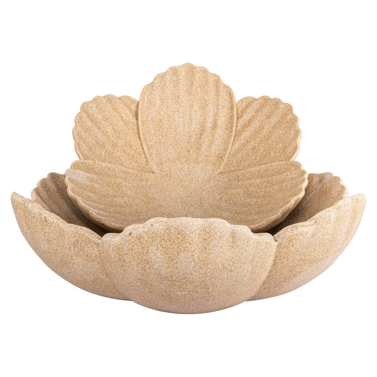 Richmond Interiors Schaal Shellie schelpvorm beige klein