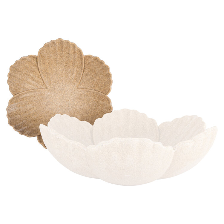 Richmond Interiors Schaal Shellie schelpvorm beige klein