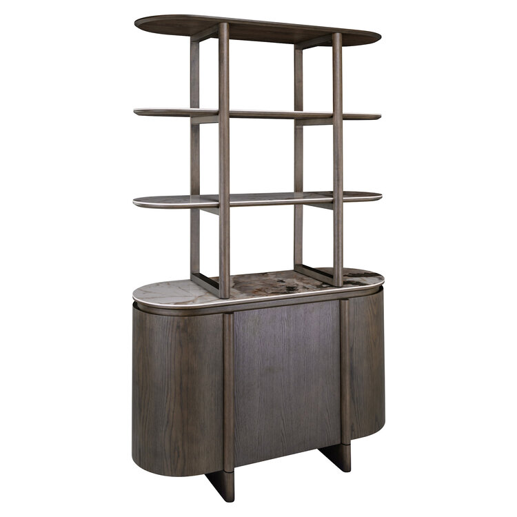 Richmond Interiors Wandkast Langford Brown Eiken Keramiek