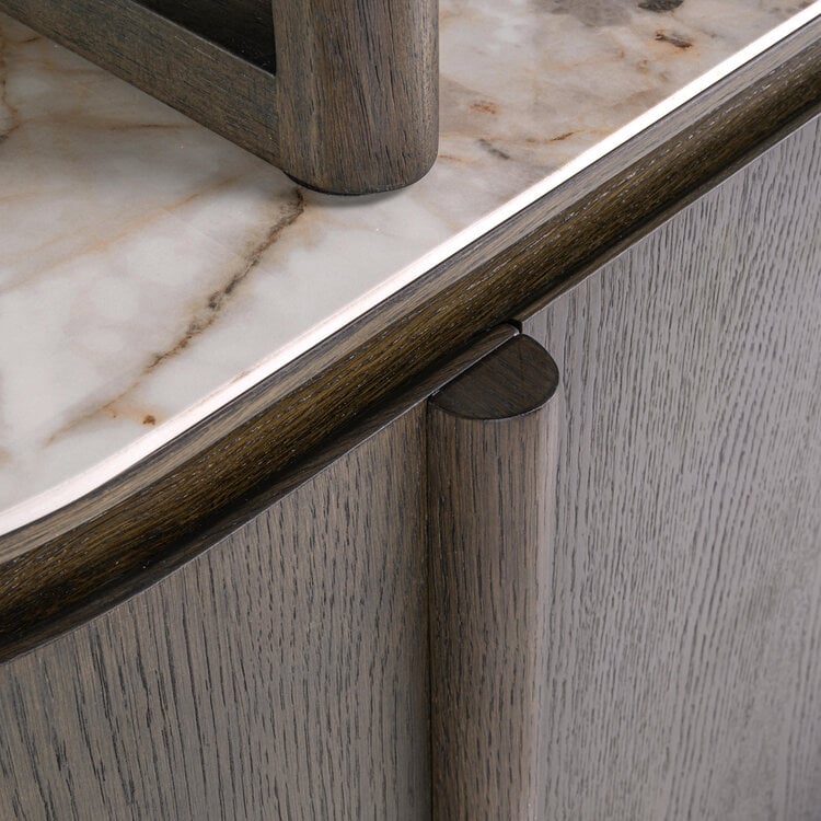 Richmond Interiors Wandkast Langford Brown Eiken Keramiek