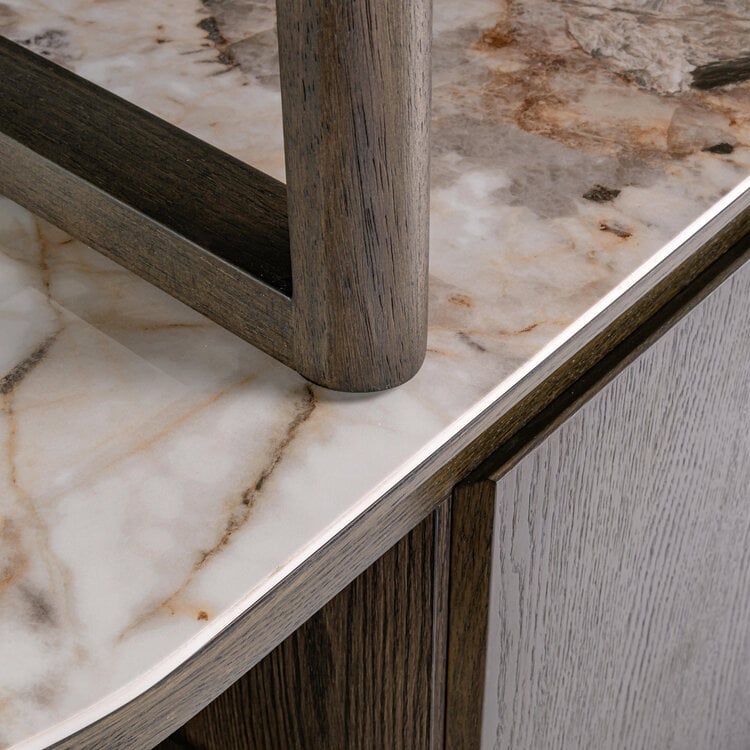 Richmond Interiors Wandkast Langford Brown Eiken Keramiek