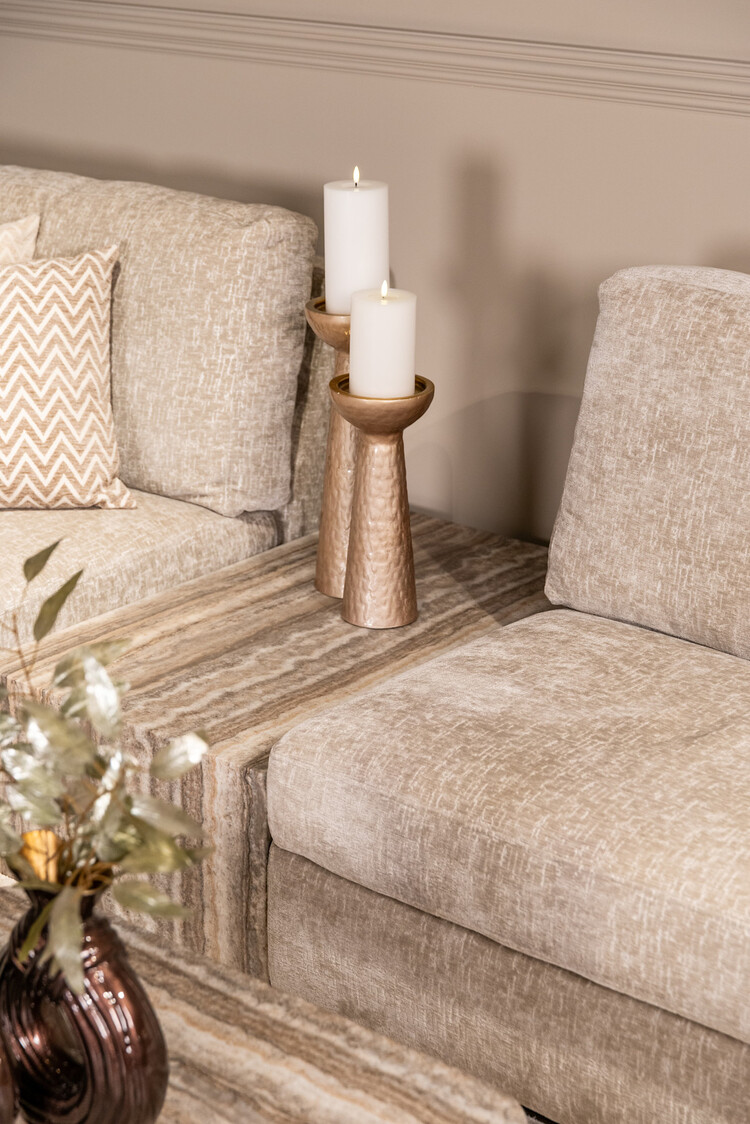 Richmond Interiors Sofa element koffietafel Dulce grey marmer grijs