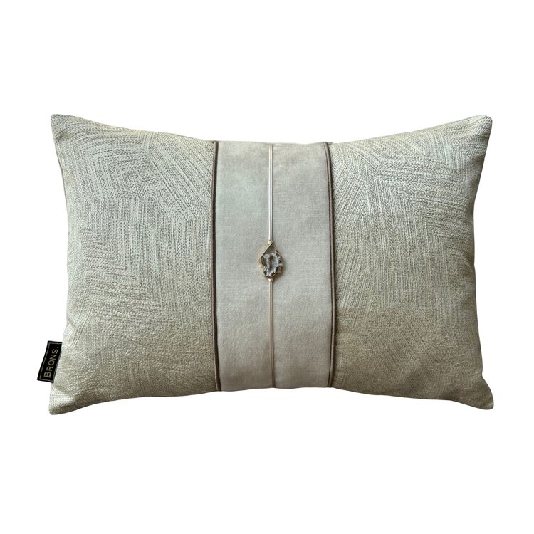 Brons interieur Sierkussen Obidos stone 45x30 cm