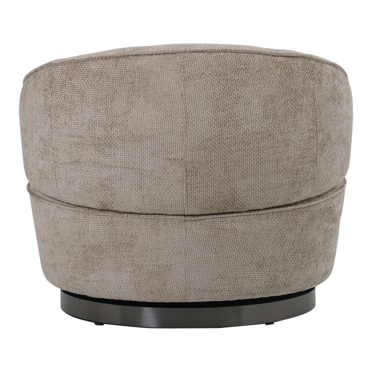 PTMD Collection Fauteuil Filou Beige draaibaar + Ebe bijzettafels