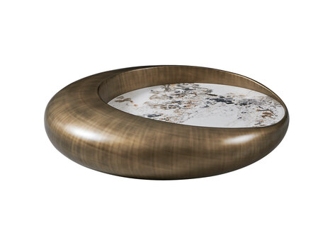 Salontafel Castello Pandora keramiek brushed bronze 100 cm