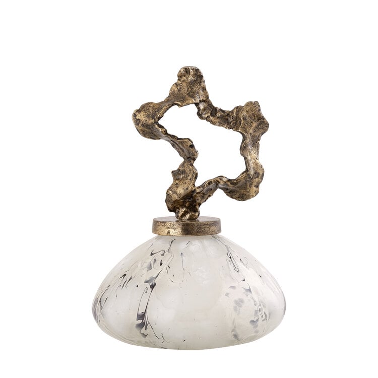 PTMD Collection Maryan Pearl decoratie object parel organisch glas aluminium L