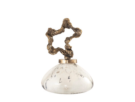 PTMD Collection Maryan Pearl decoratie object parel organisch glas aluminium L