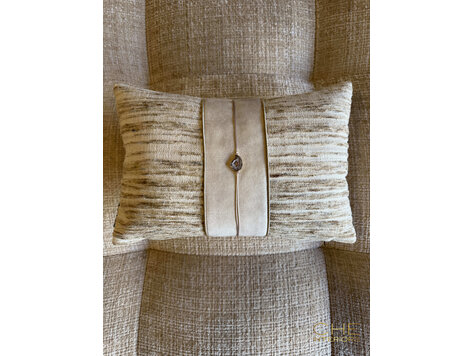 Brons interieur Sierkussen Evora stone 45x30 cm