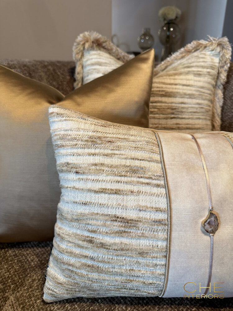Brons interieur Sierkussen Evora stone 45x30 cm