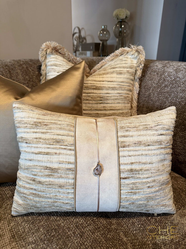 Brons interieur Sierkussen Evora stone 45x30 cm