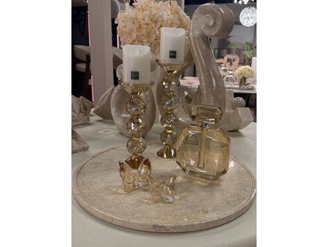 Marble Dienblad marmer rond