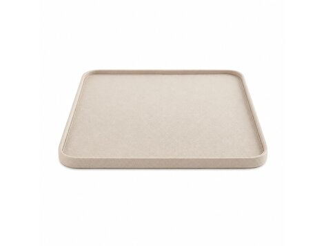 Bombyxx Bellagio Tray vierkant leder beige 50x50 cm