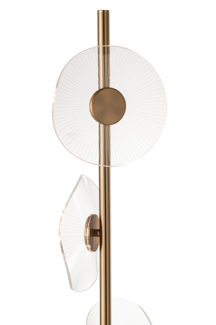 Vloerlamp Flower staande lamp metaal goud