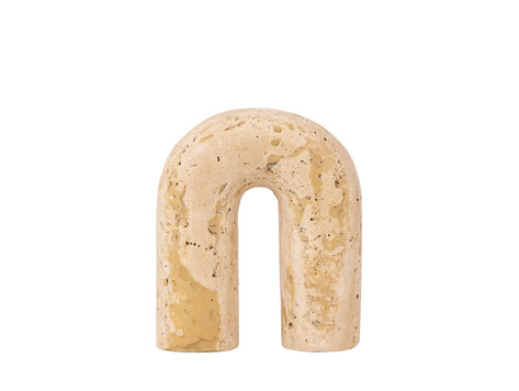 PTMD Collection Lavola Natural travertine ornament beige S
