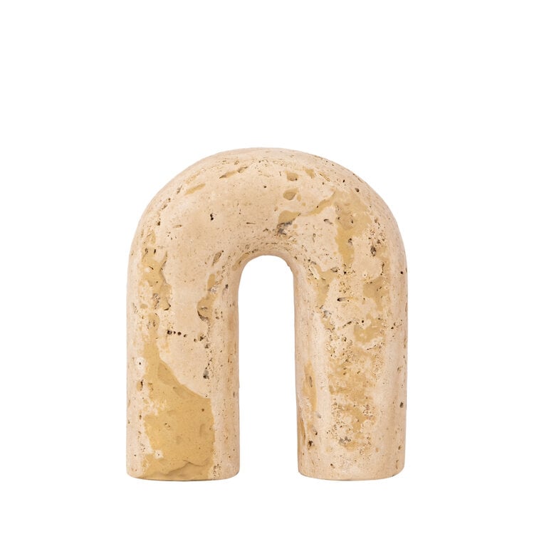 PTMD Collection Lavola Natural travertine ornament beige S