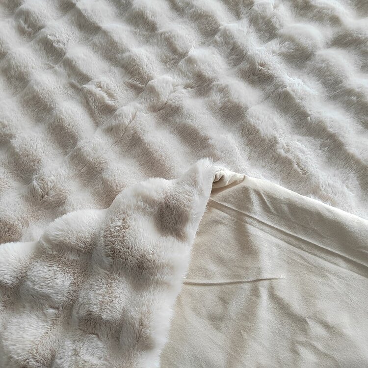 Richmond Interiors Plaid Cosy Fluff cream 150x200 cm