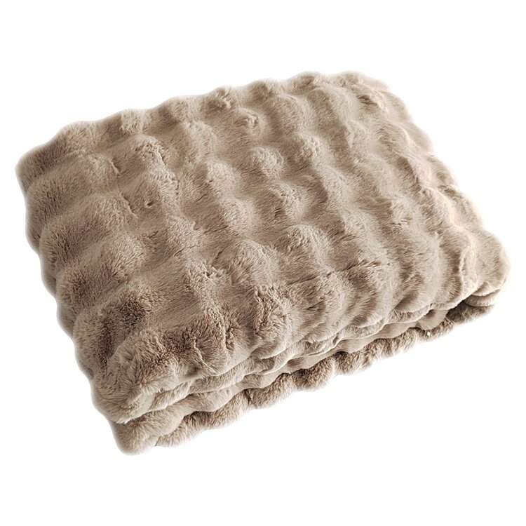 Richmond Interiors Plaid Nordic Plush beige 200x300 cm