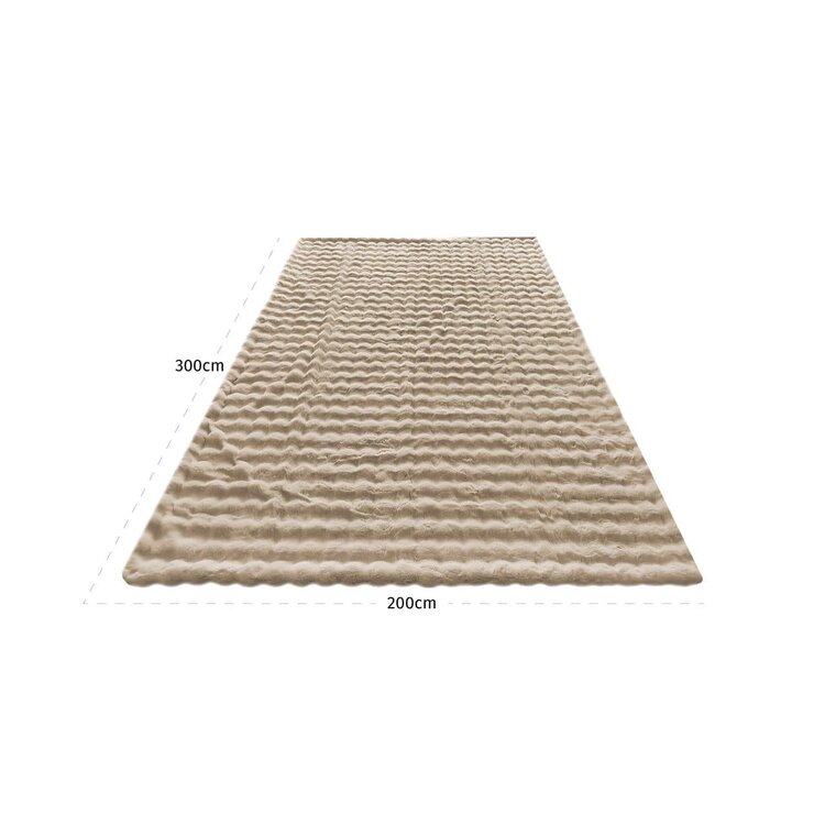 Richmond Interiors Plaid Nordic Plush beige 200x300 cm