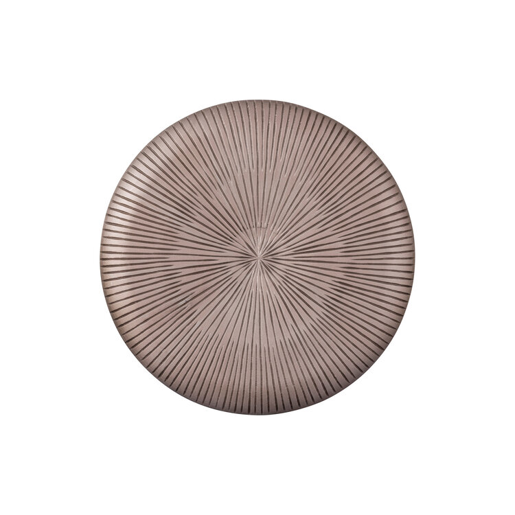 PTMD Collection Toran Bronze MDF thick stripe wandpaneel rond Small
