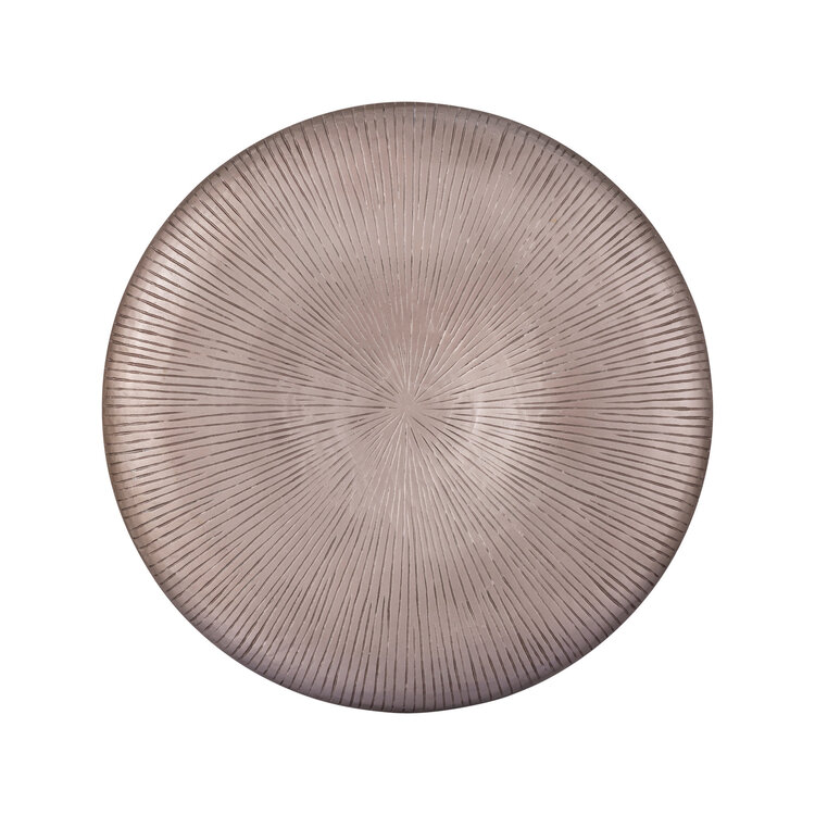 PTMD Collection Toran Bronze MDF thick stripe wandpaneel rond Medium