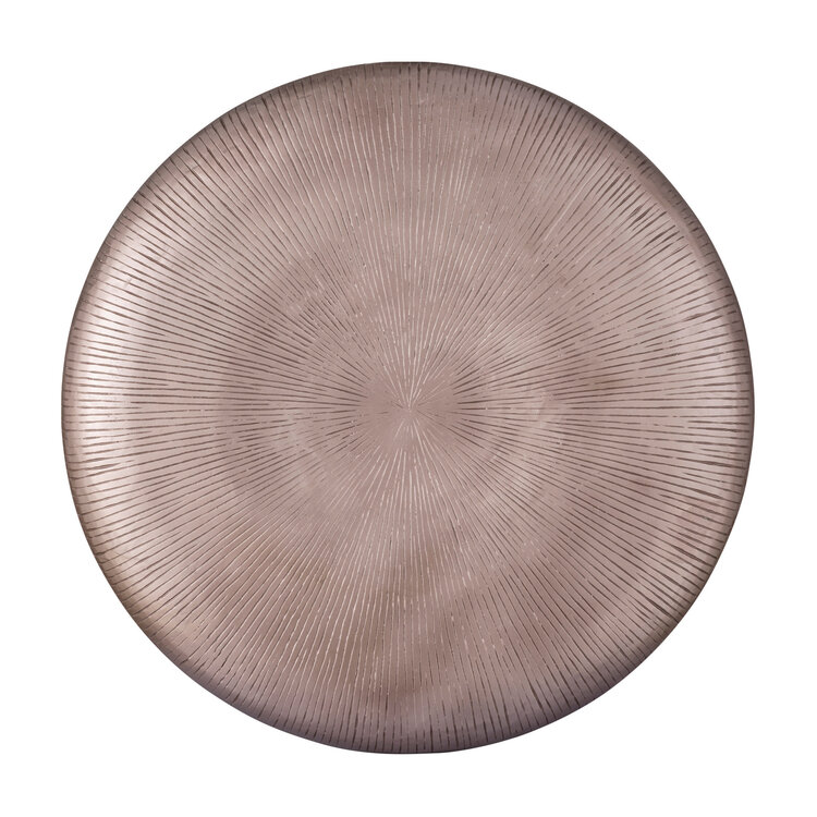 PTMD Collection Toran Bronze MDF thick stripe wandpaneel rond Large