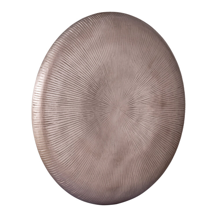PTMD Collection Toran Bronze MDF thick stripe wandpaneel rond Large