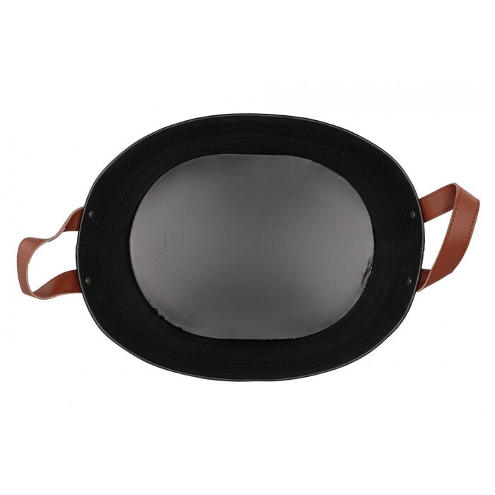 Zinken bloempot ovaal 29x22x16cm